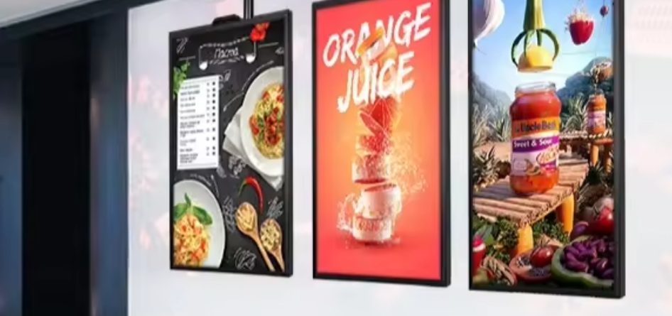 Digital signage integrated displays